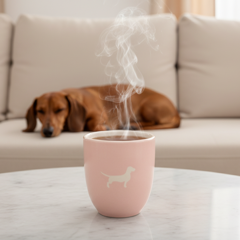 Becher Lieblingshund Full Powder Rose