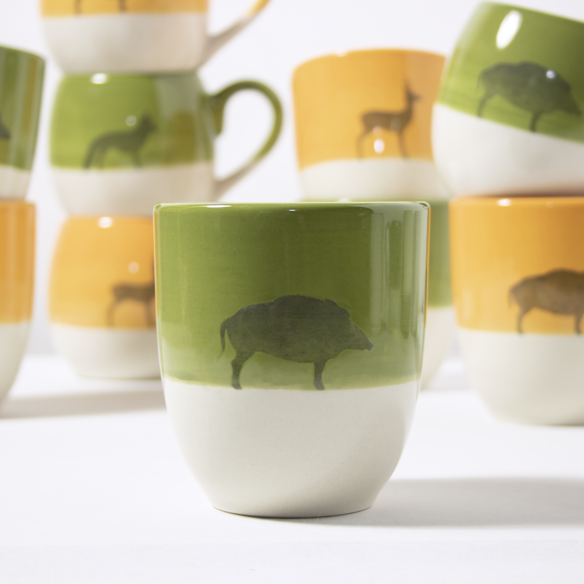 Mug Wild Boar Olive