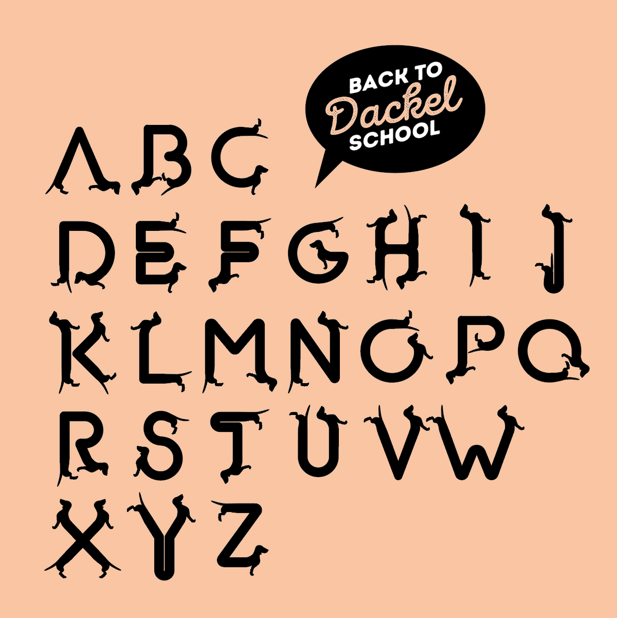 Becher Dackel ABC B-Ware