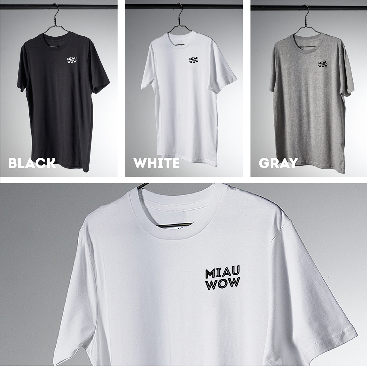 Unisex T-Shirt: MEOW WOW