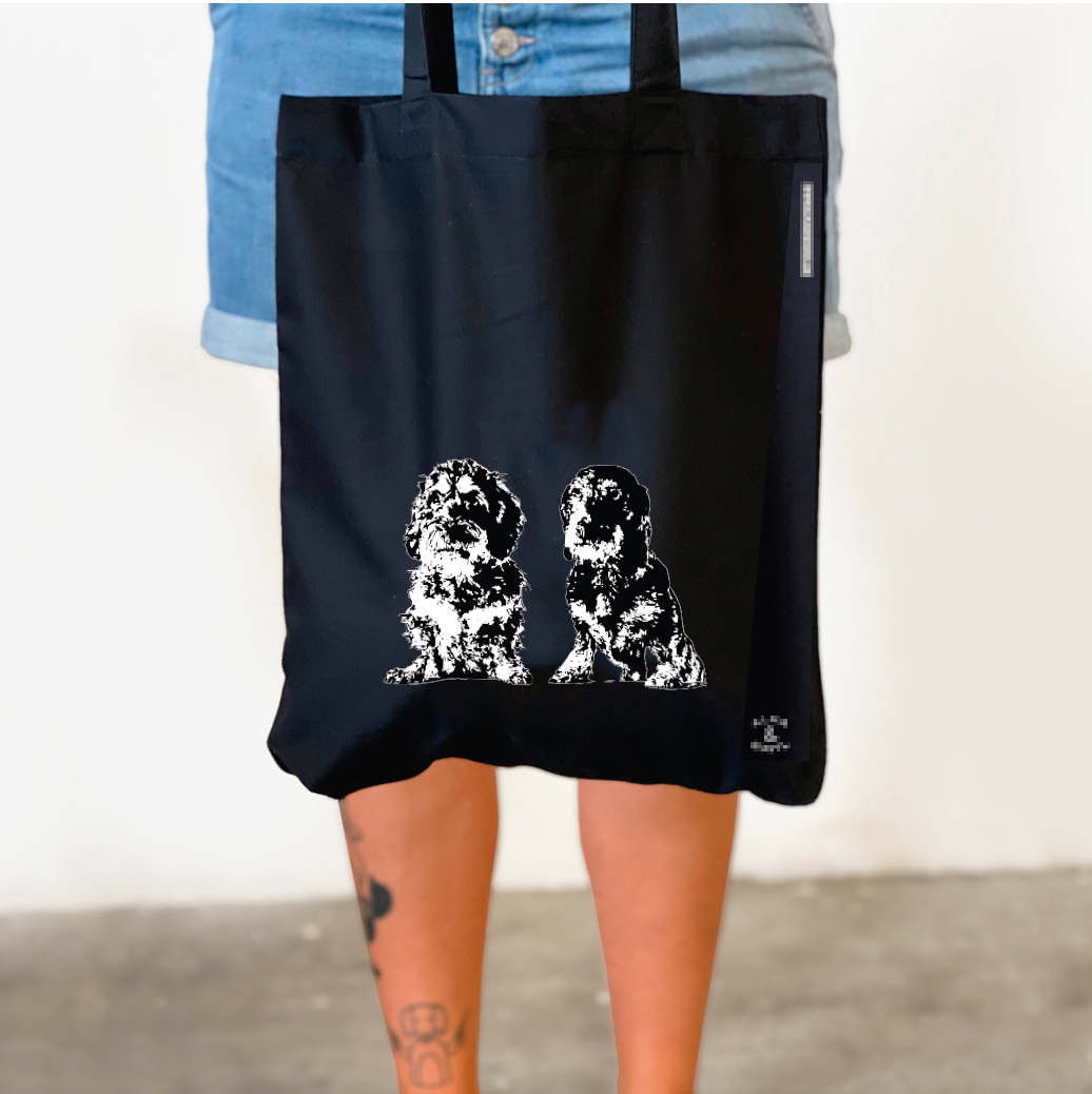 Tote Bag Black: Dackel Bosses