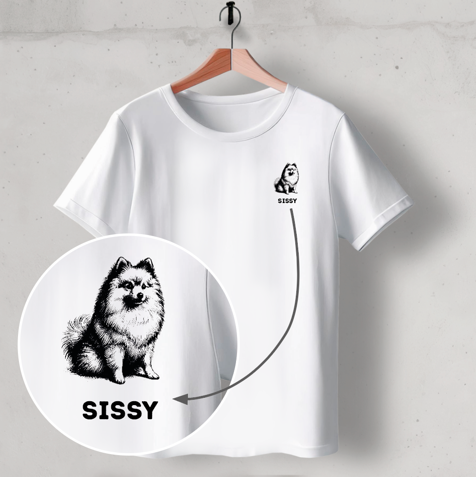 Organic T-Shirt Lieblingshund Furry: personalisiert
