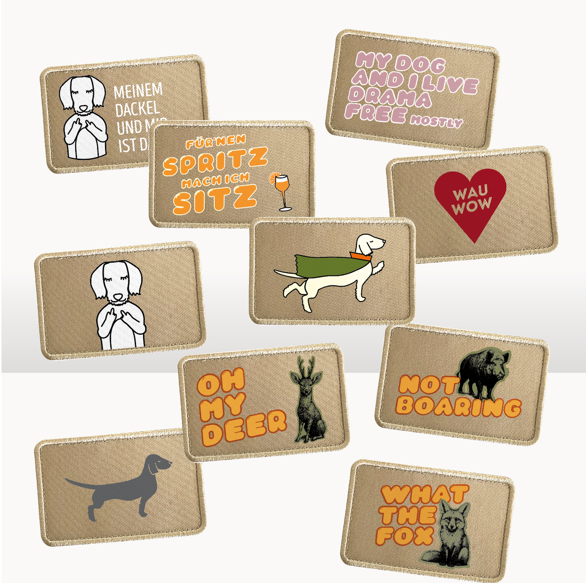 Patches für Caps Sand