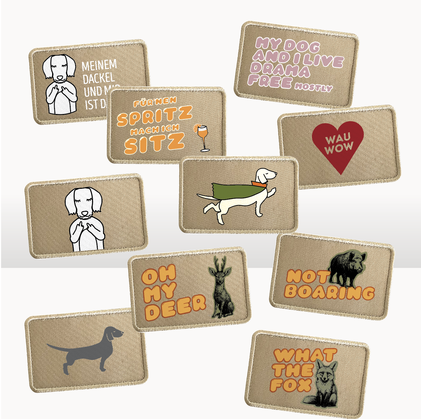 Patches für Caps Sand