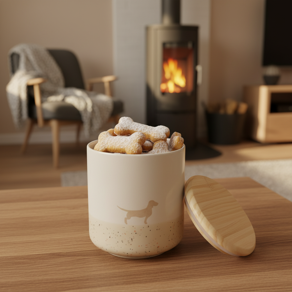 Leckerlidose groß Lieblingshund Sand