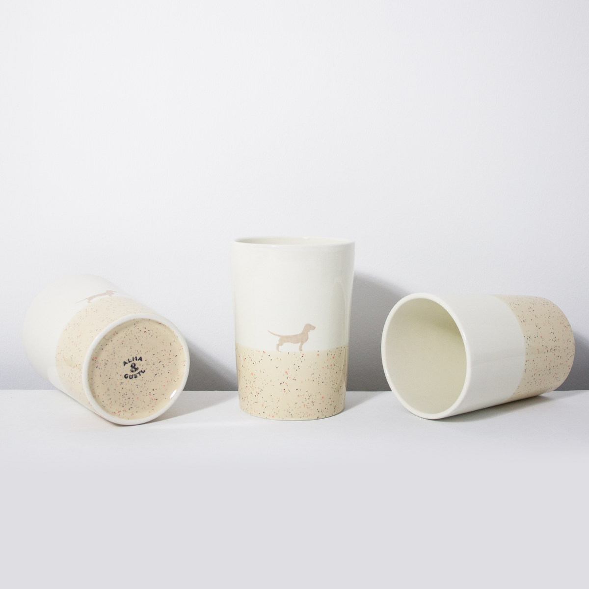 Vase 16 Lieblingshund Sand