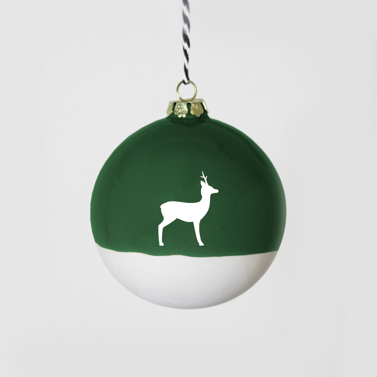 Große Christbaumkugel Reh Green