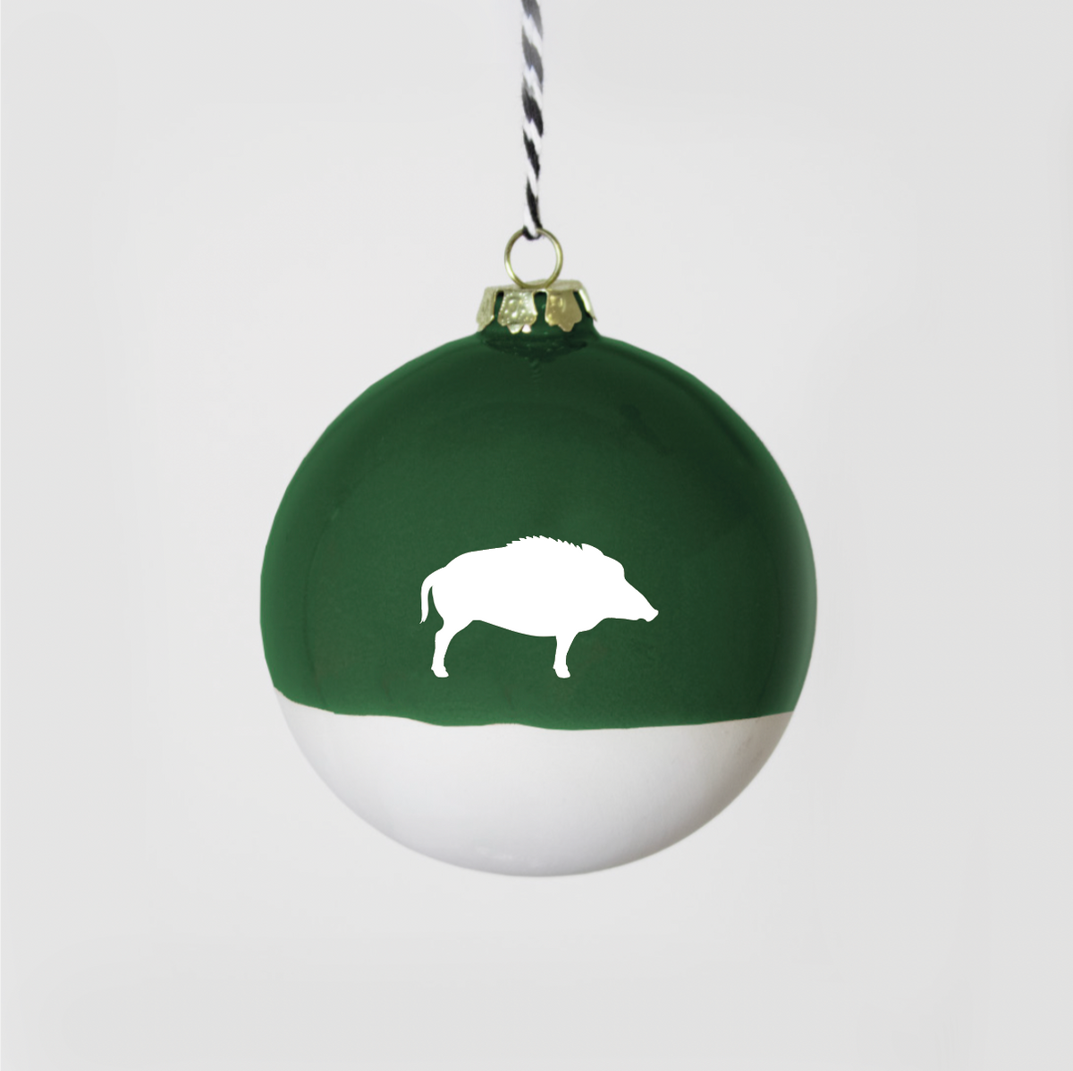 Große Christbaumkugel Sau Green