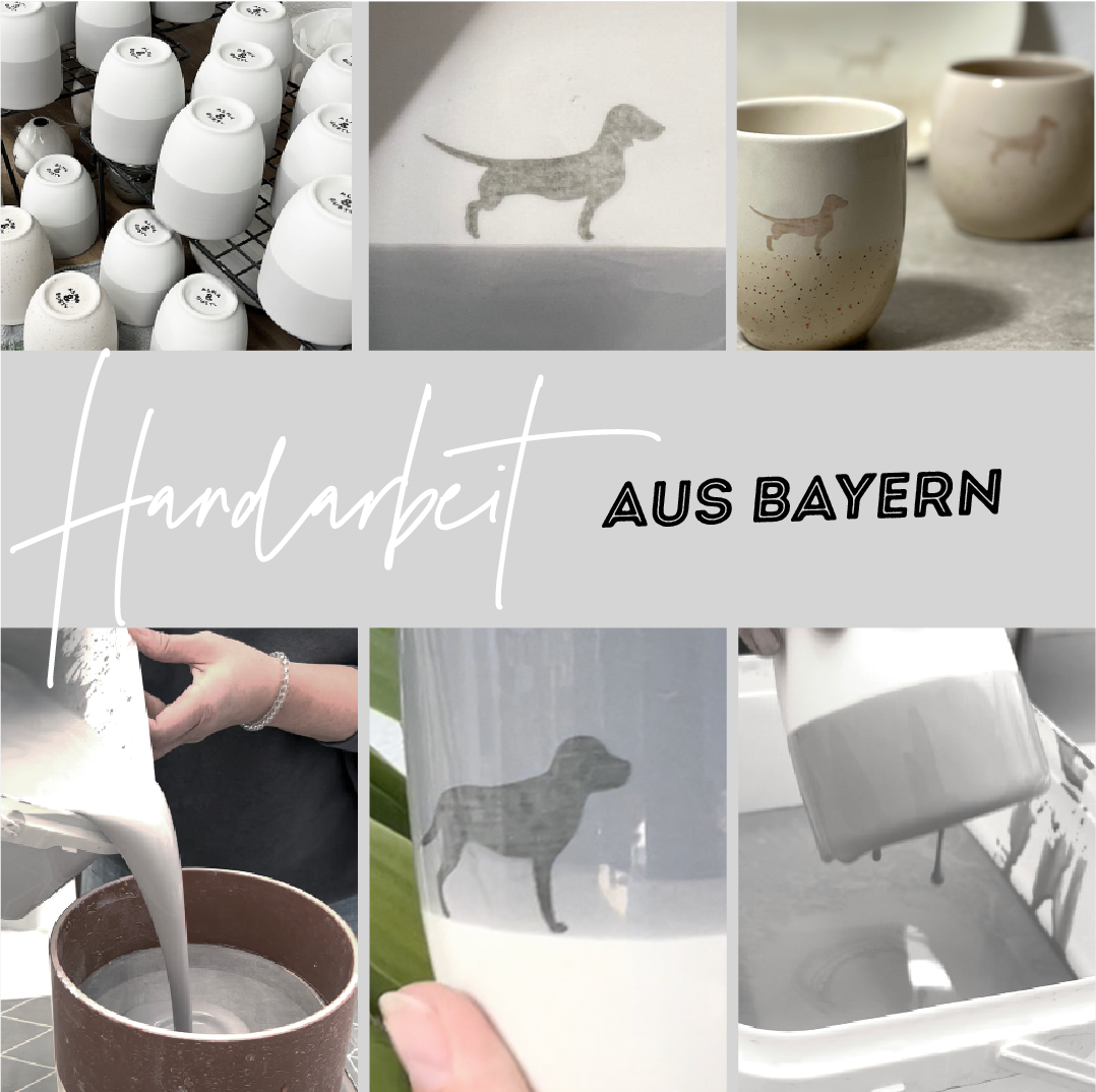 Becher Langhaardackel Dusty