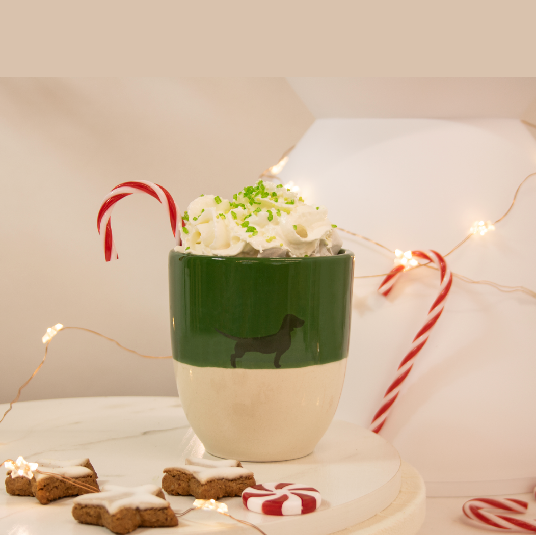Becher Lieblingshund Weihnachts-Edition Green