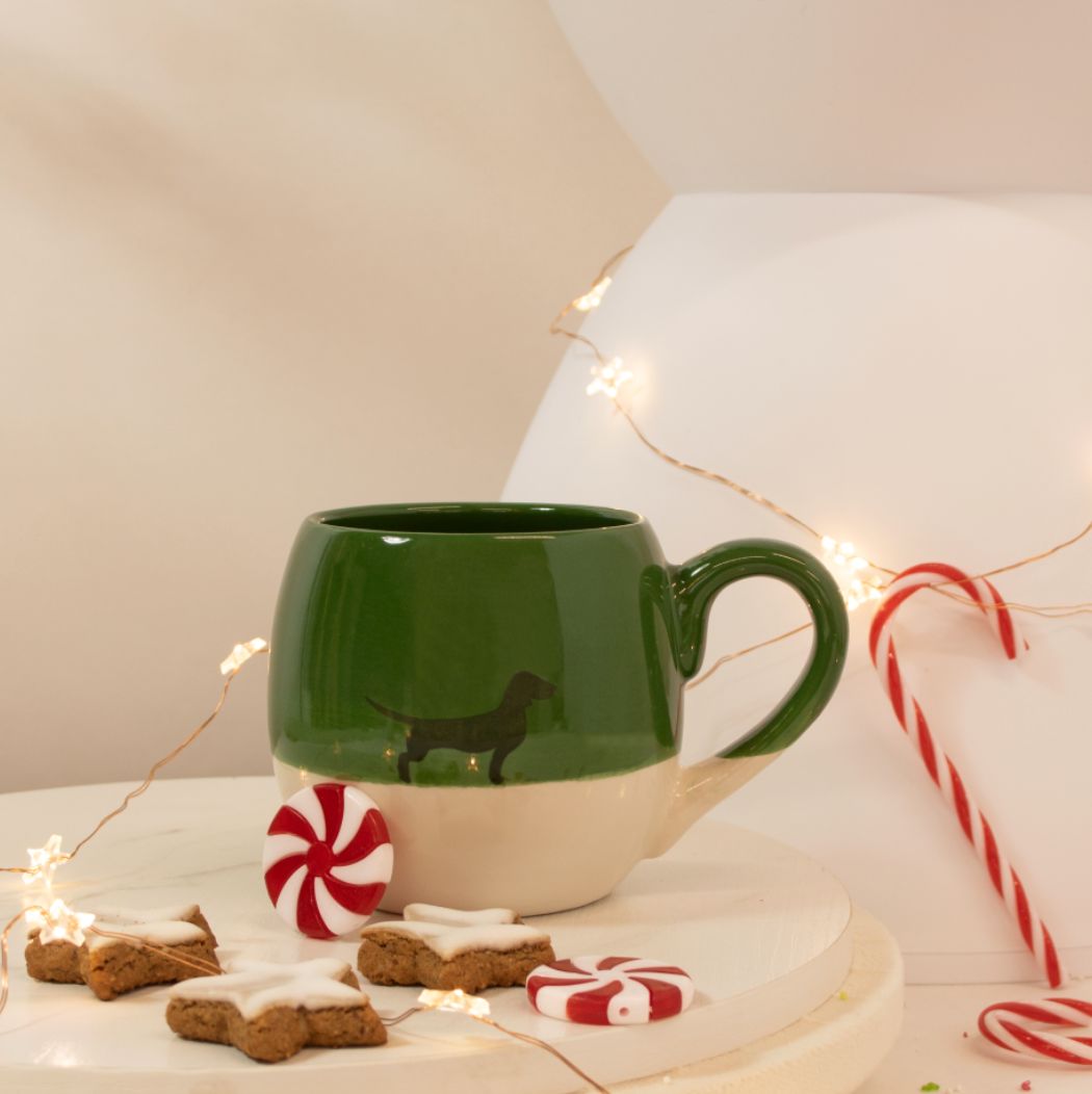 Tasse Lieblingshund Weihnachts-Edition Green
