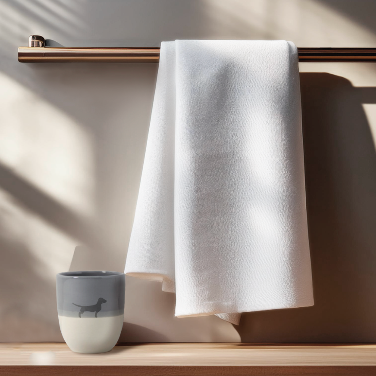 Tea towel favorite dog: personalized