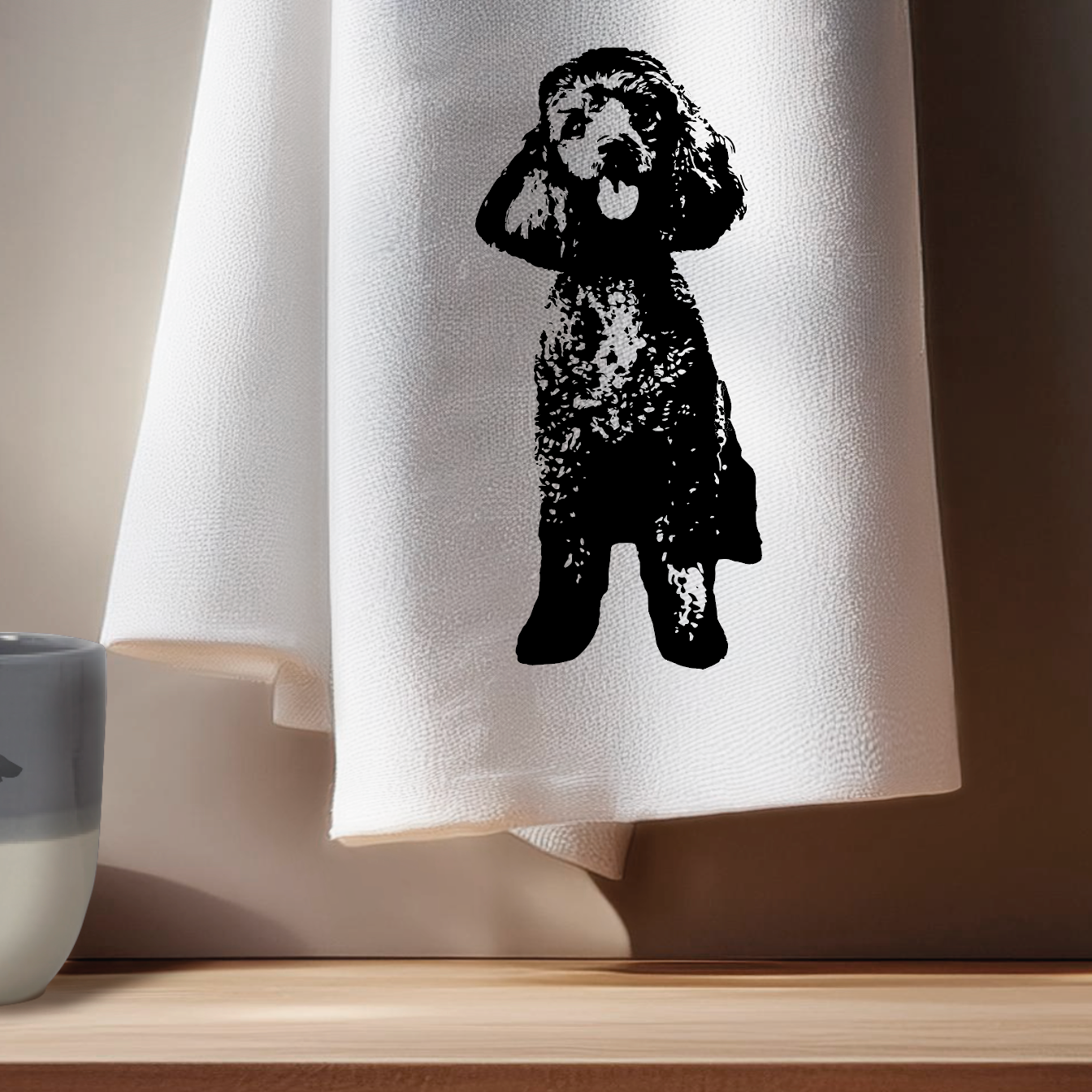 Tea towel favorite dog
