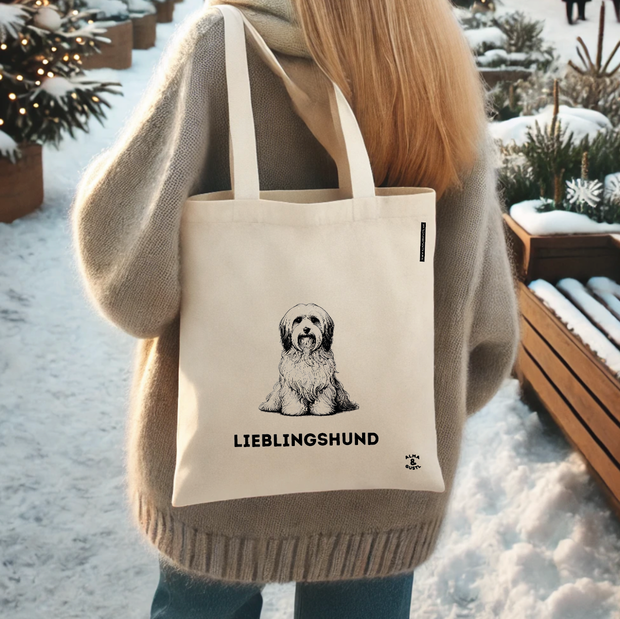 Tote Bag Lieblingshund Furry: personalisiert