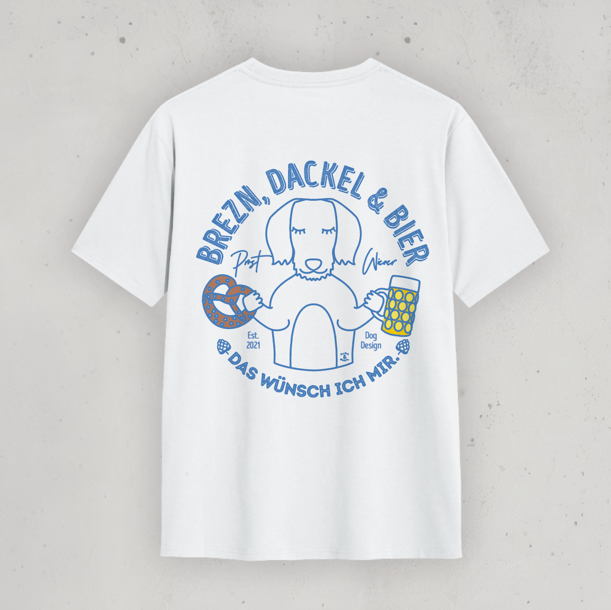 Organic T-Shirt: Brezn, Dackel und Bier