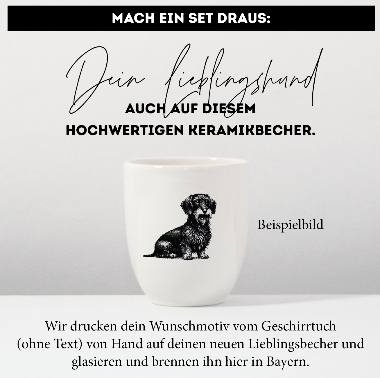 Tea towel favorite dog: personalized