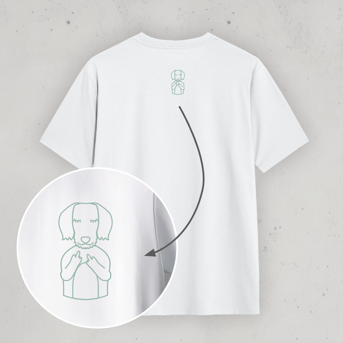 Organic T-Shirt: „Meinem Dackel und mir ist das egal.“ 2.0