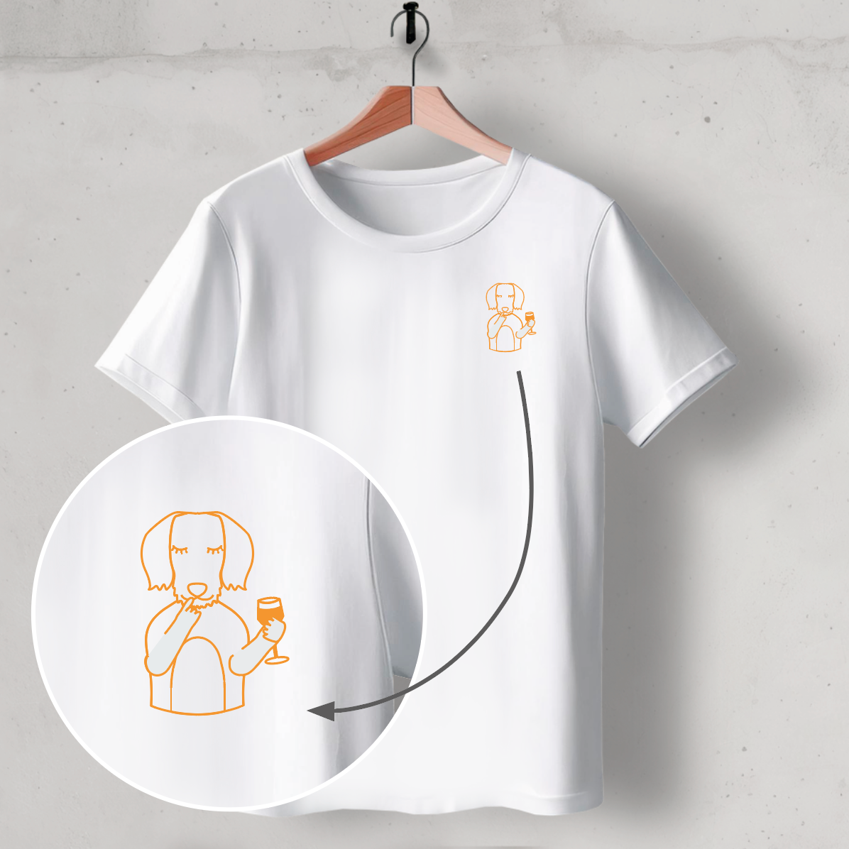 Organic T-Shirt: „Für 'nen Spritz mach ich sitz"
