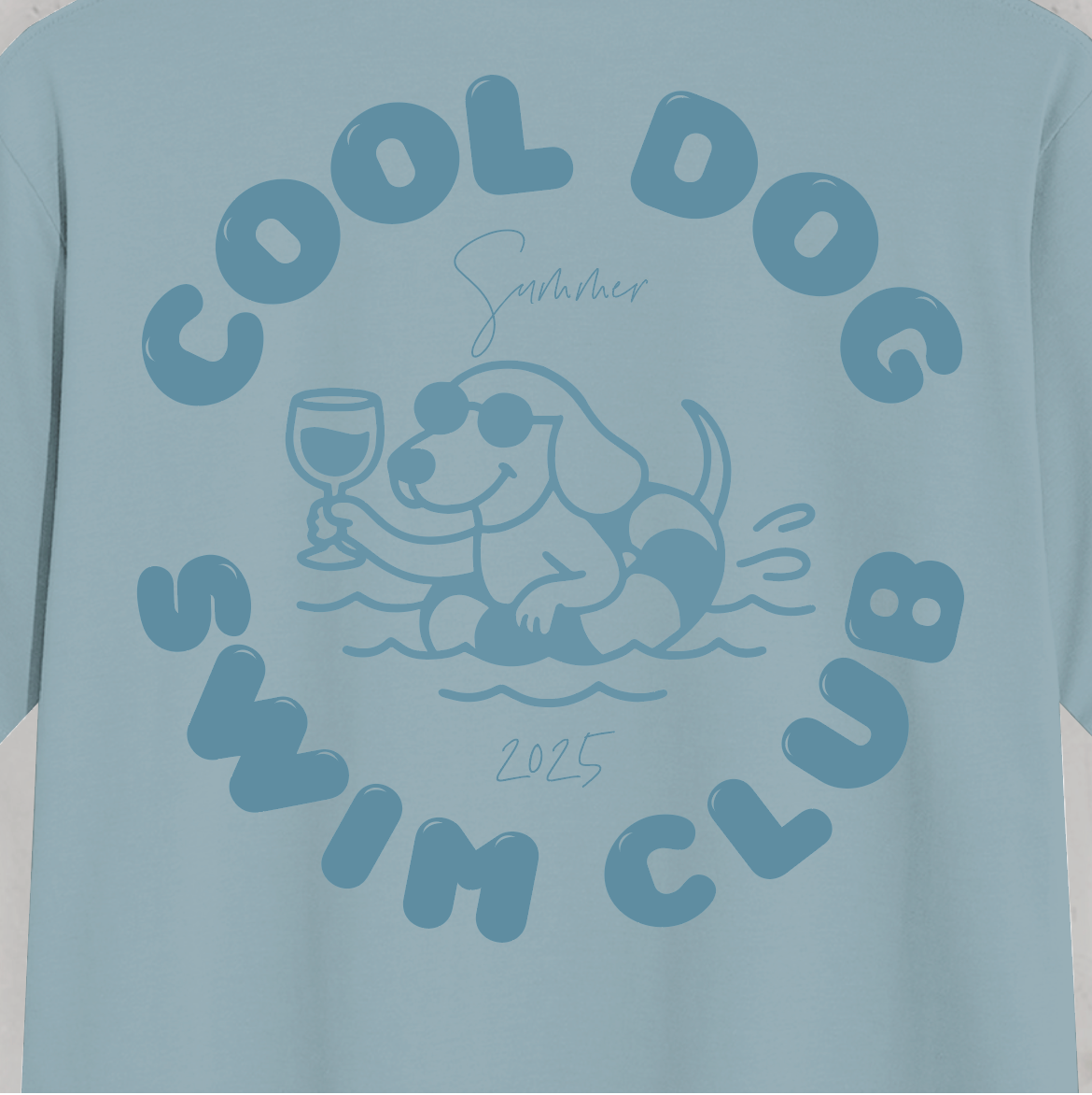 Organic T-Shirt: Cool Dog Swim Club