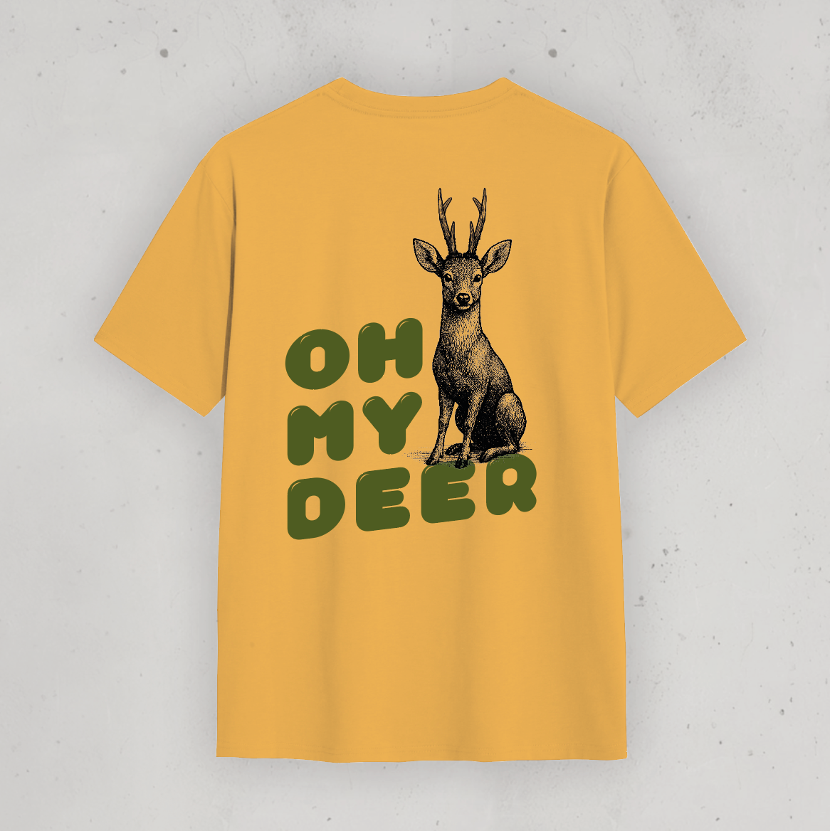 T-Shirt: „Oh my Deer“ Orange Light