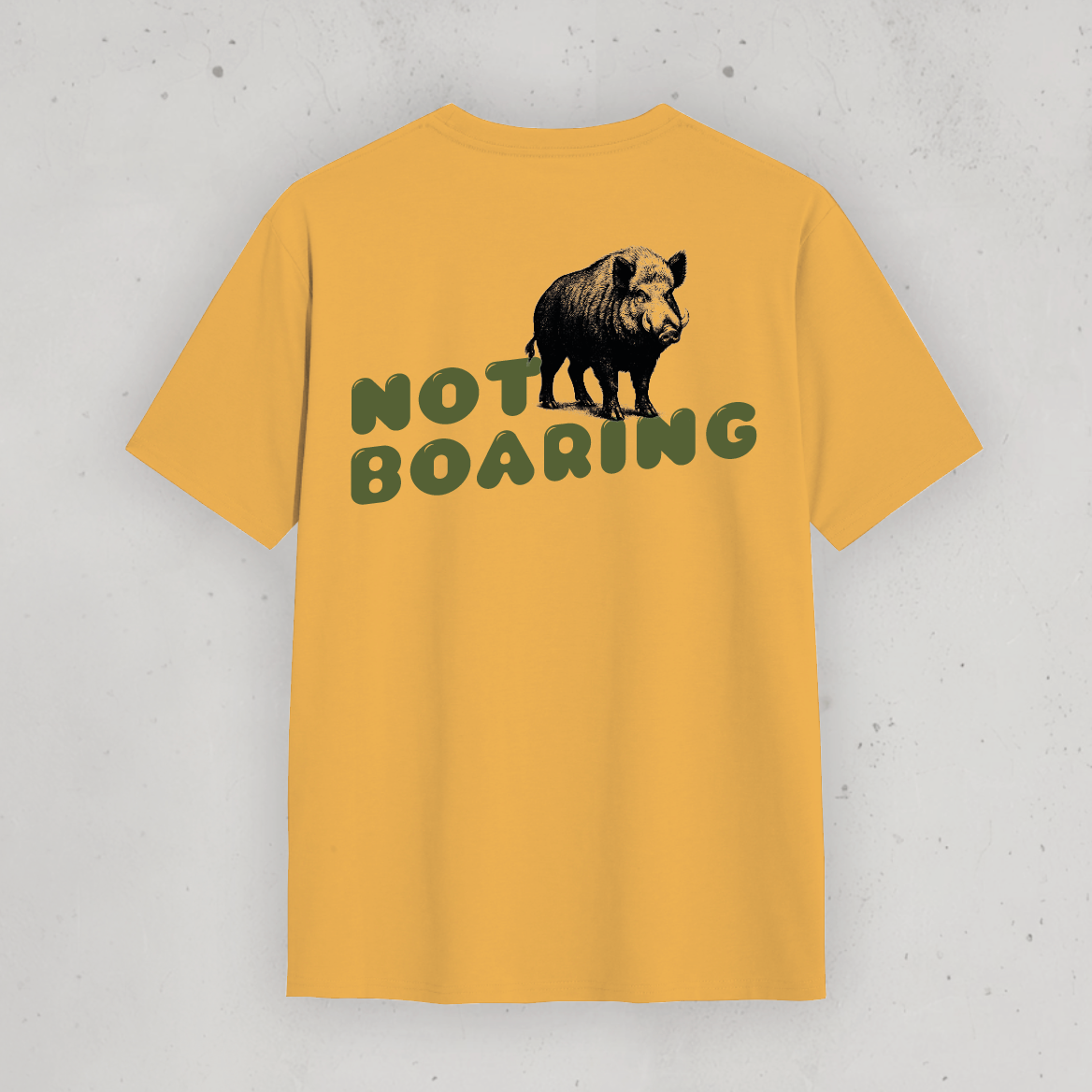 T-Shirt: „Not Boaring“ Orange Light