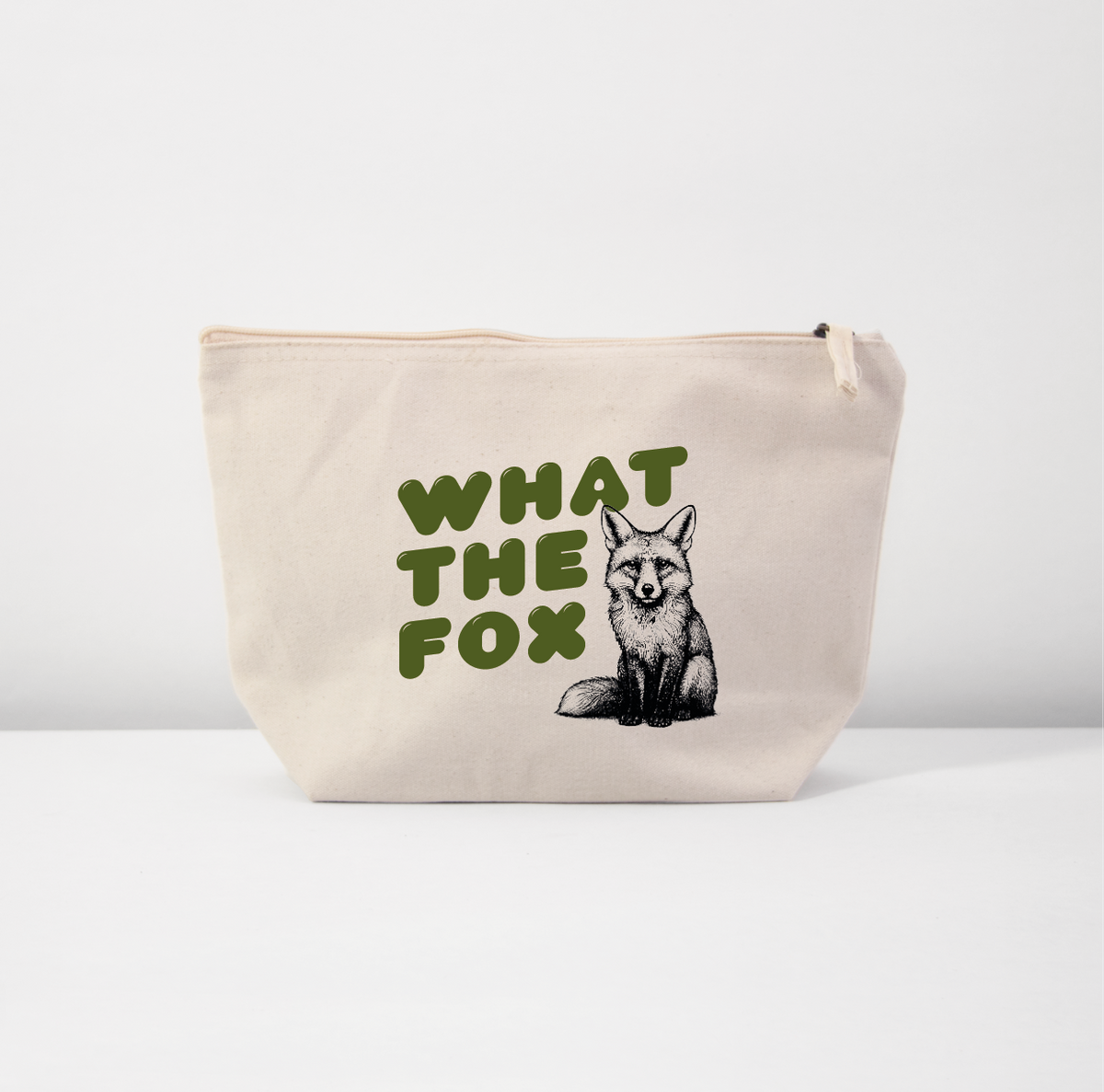 Accessory Bag „What the Fox“ Olive