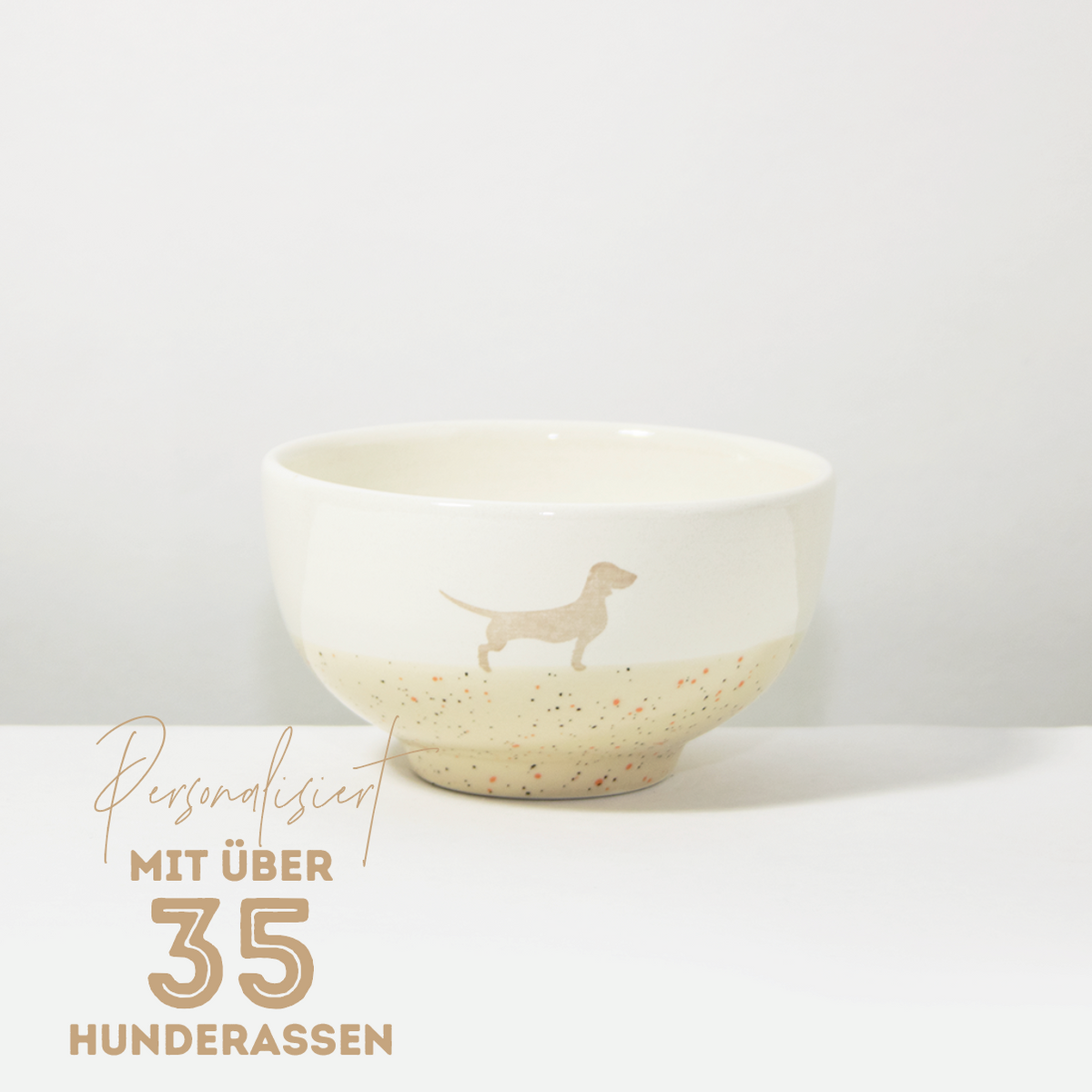 Schüssel Lieblingshund Sand