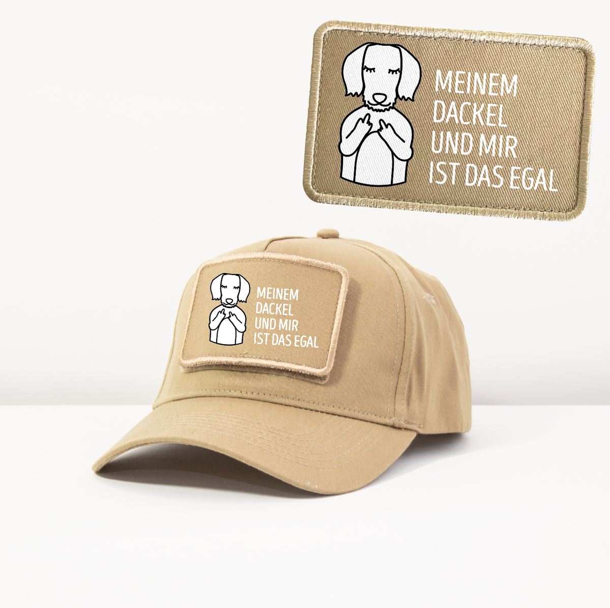 Cap „Frechdackel“ Sand