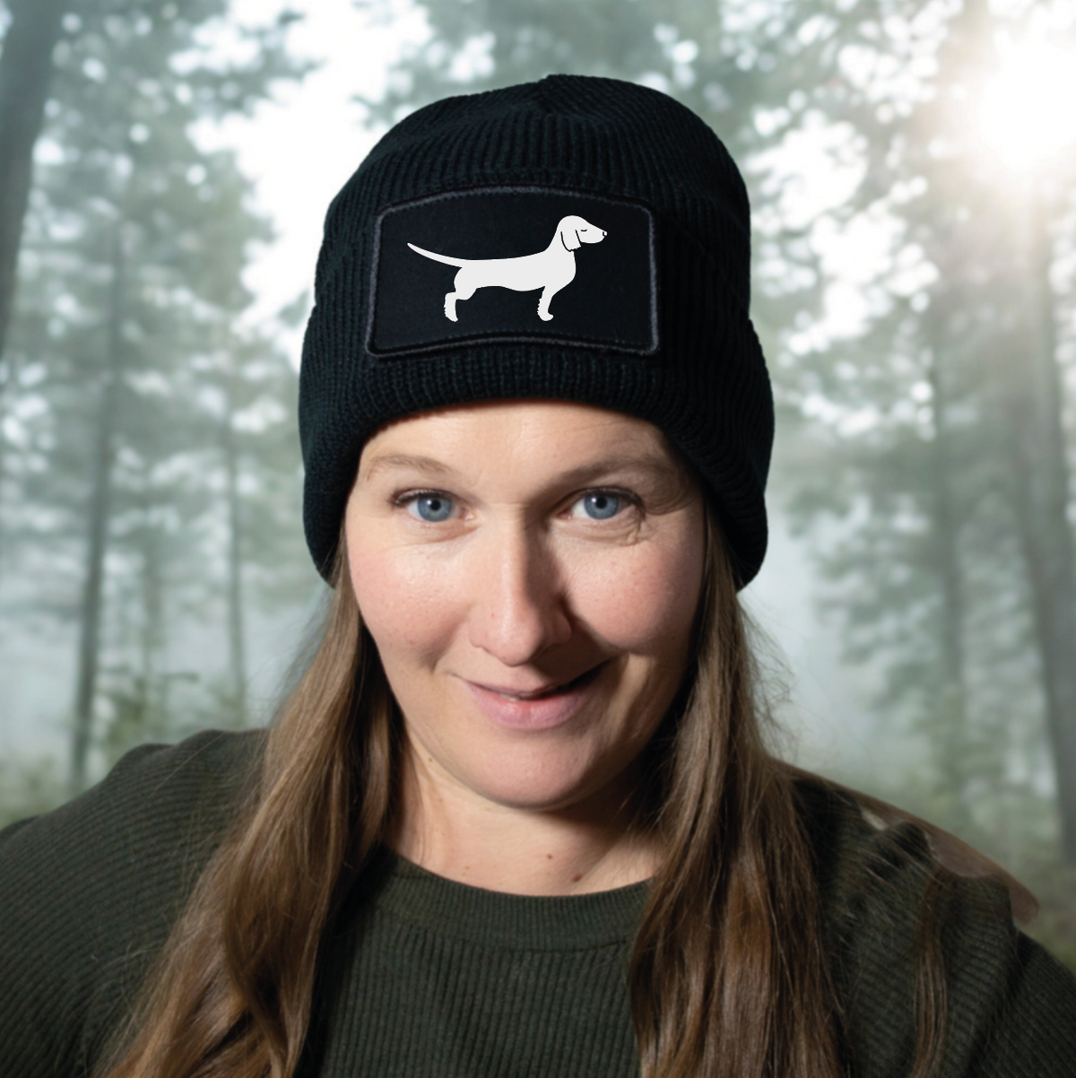 Mütze Lieblingshund-Patch Black