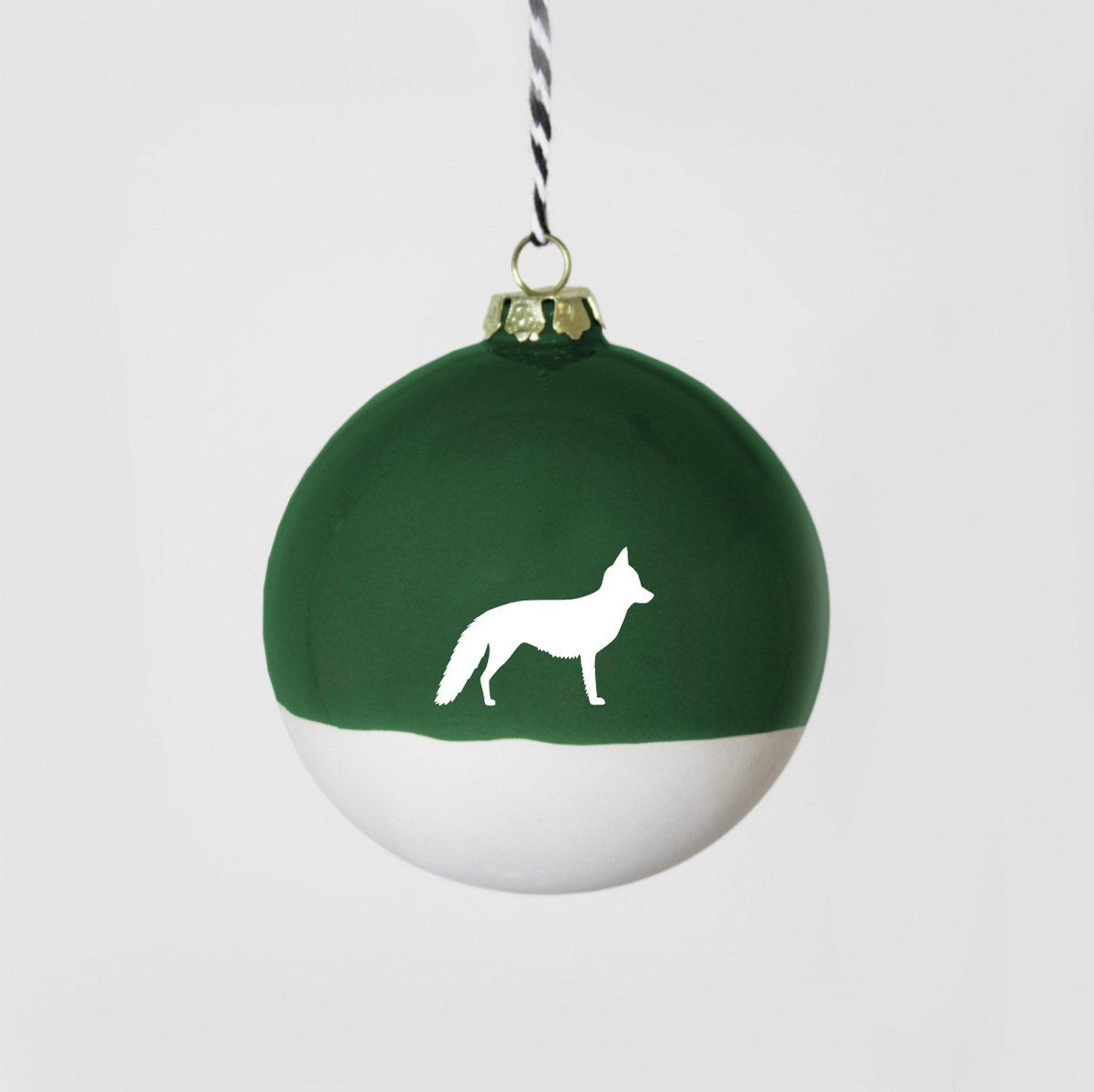 Große Christbaumkugel Fuchs Green