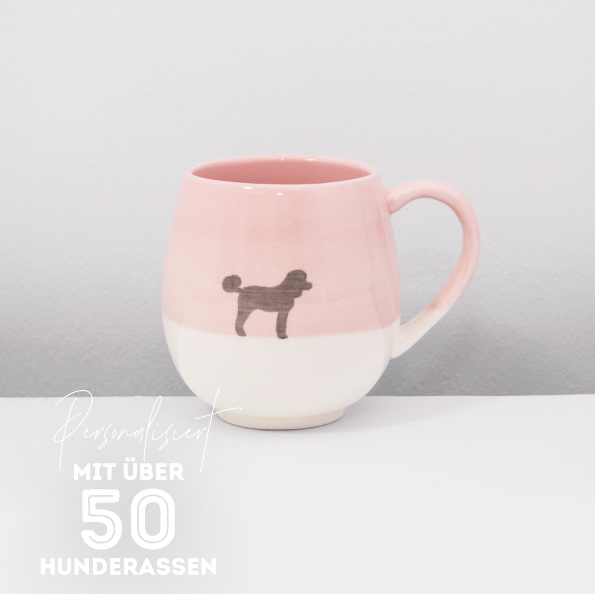 Große Tasse Lieblingshund Powder Rose