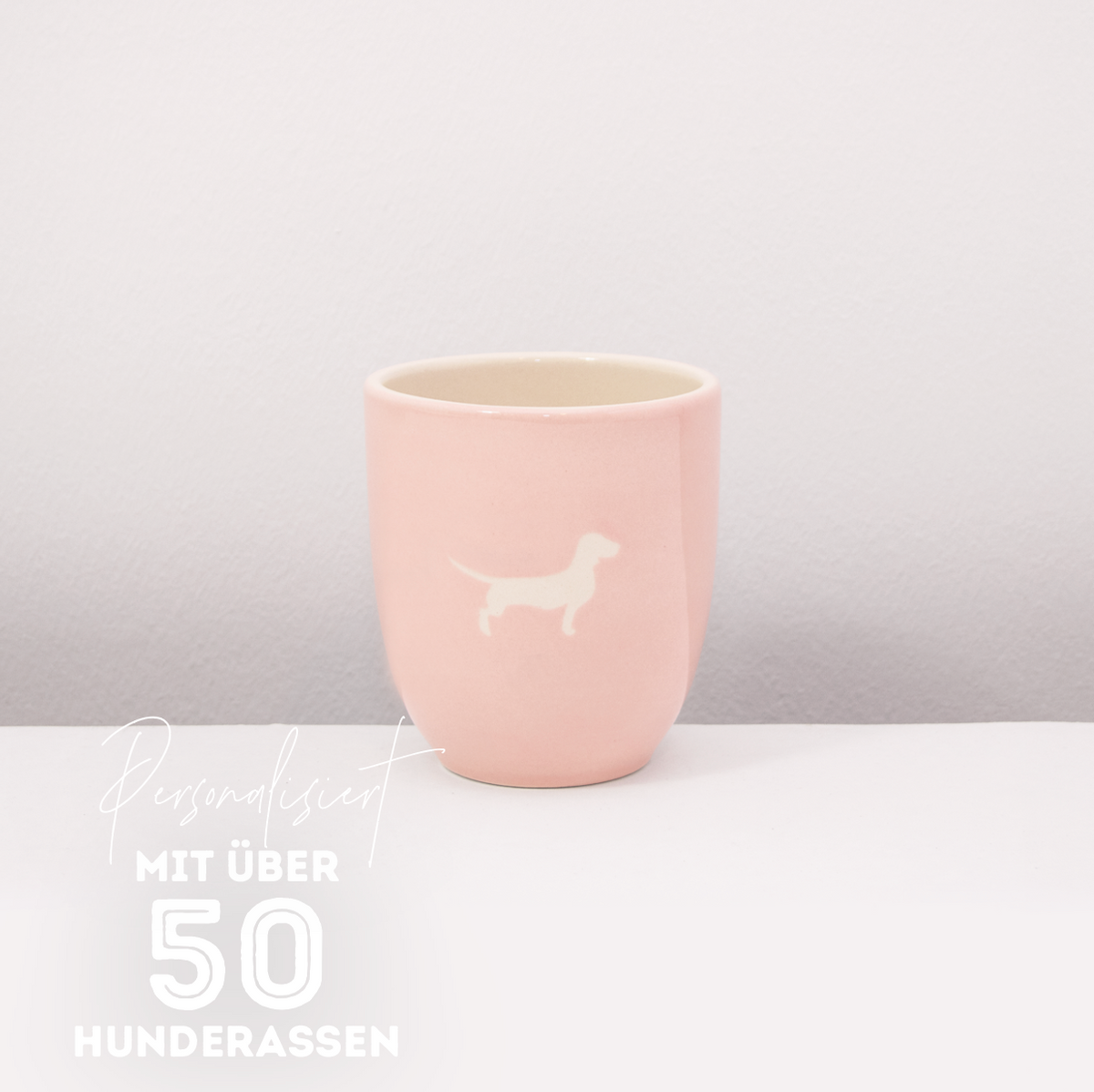 Becher Lieblingshund Full Powder Rose