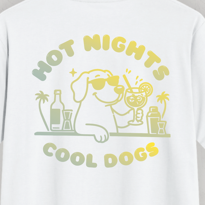 Organic T-Shirt: Hot Nights and Cool Dogs