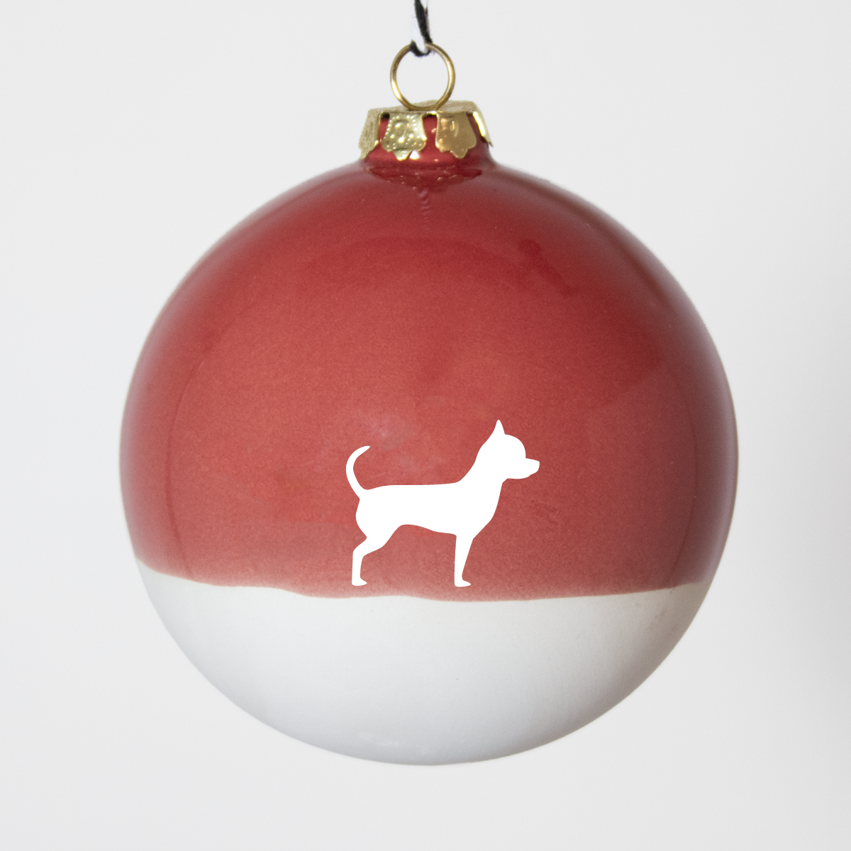 Christmas tree bauble dachshund sand large