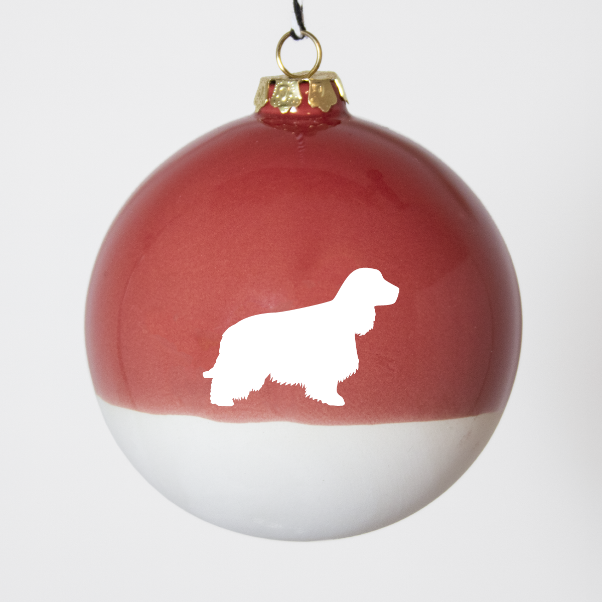 Christmas tree bauble dachshund sand large