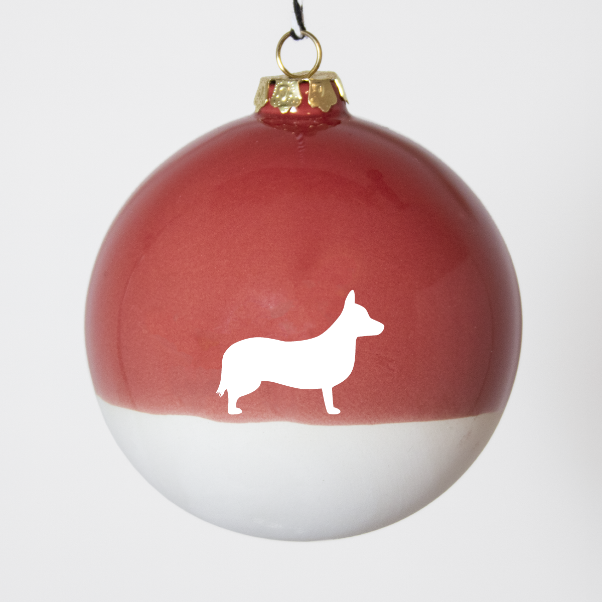 Christmas tree bauble dachshund sand large