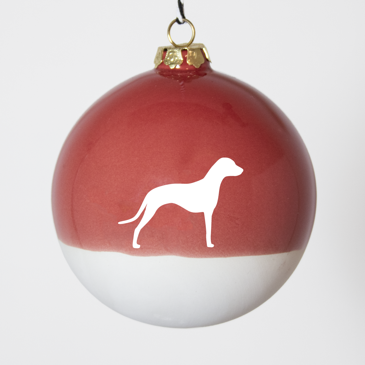Christmas tree bauble dachshund sand large