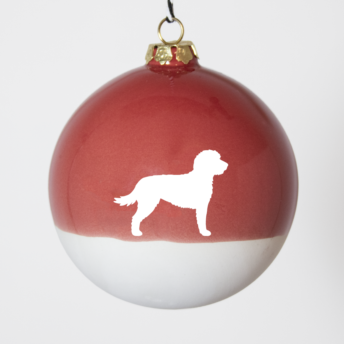 Christmas tree bauble dachshund sand large