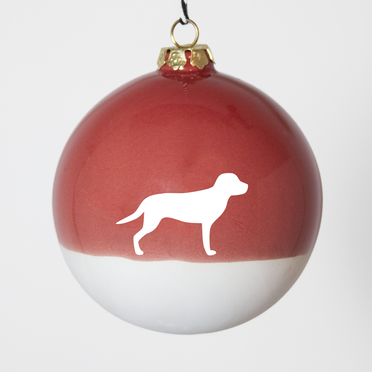 Christmas tree bauble dachshund sand large
