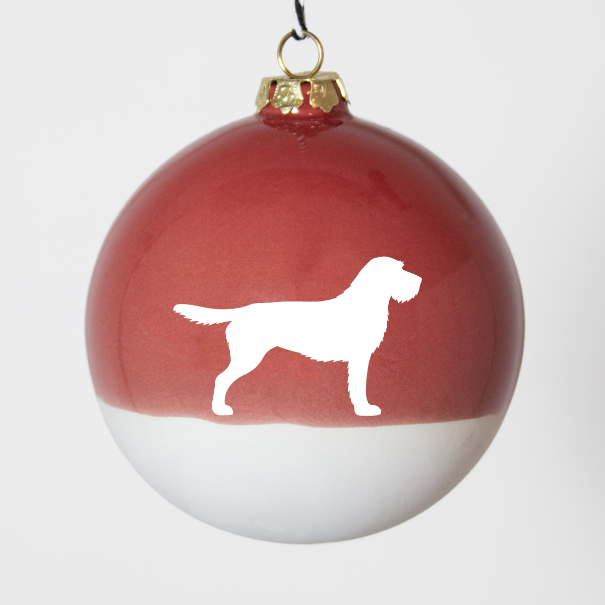 Christmas tree bauble dachshund sand large