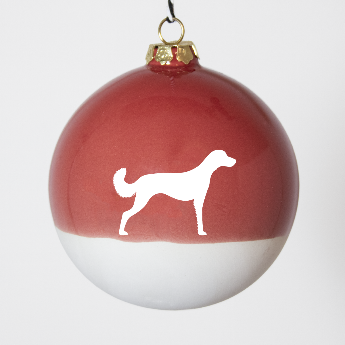 Christmas tree bauble dachshund sand large