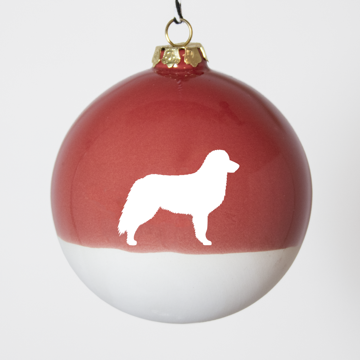 Christmas tree bauble dachshund sand large