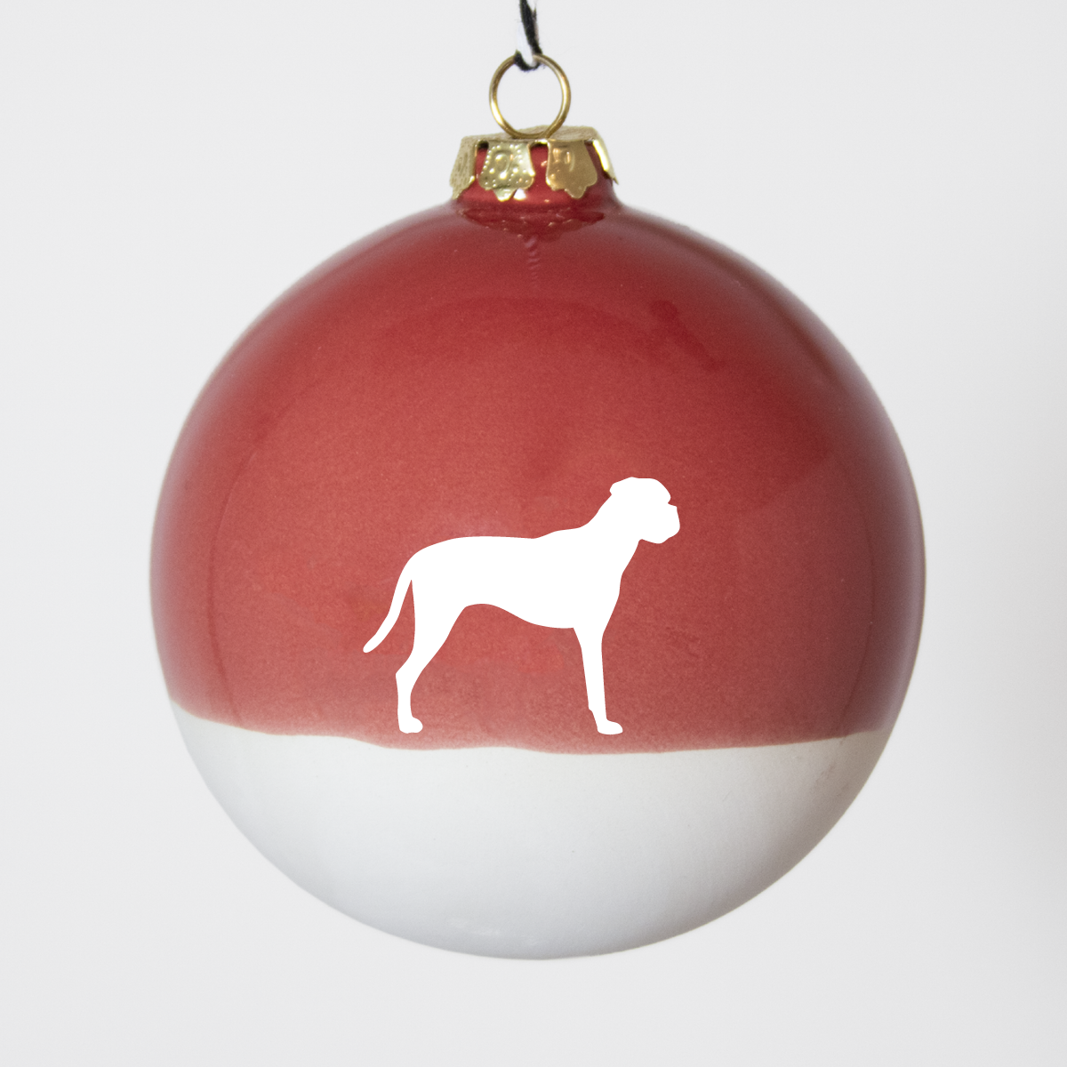 Christmas tree bauble dachshund sand large