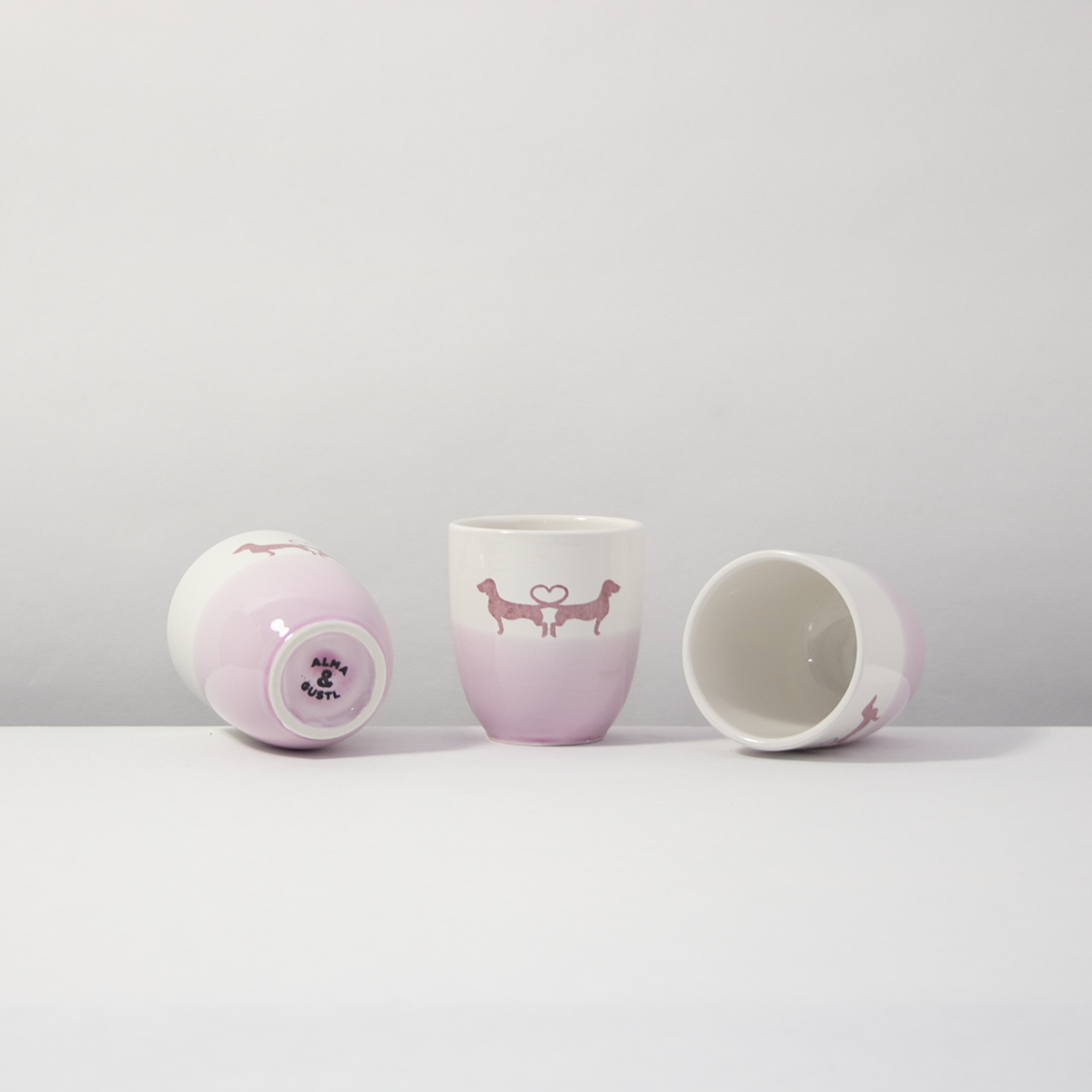 Mug Dachshund Love Rose