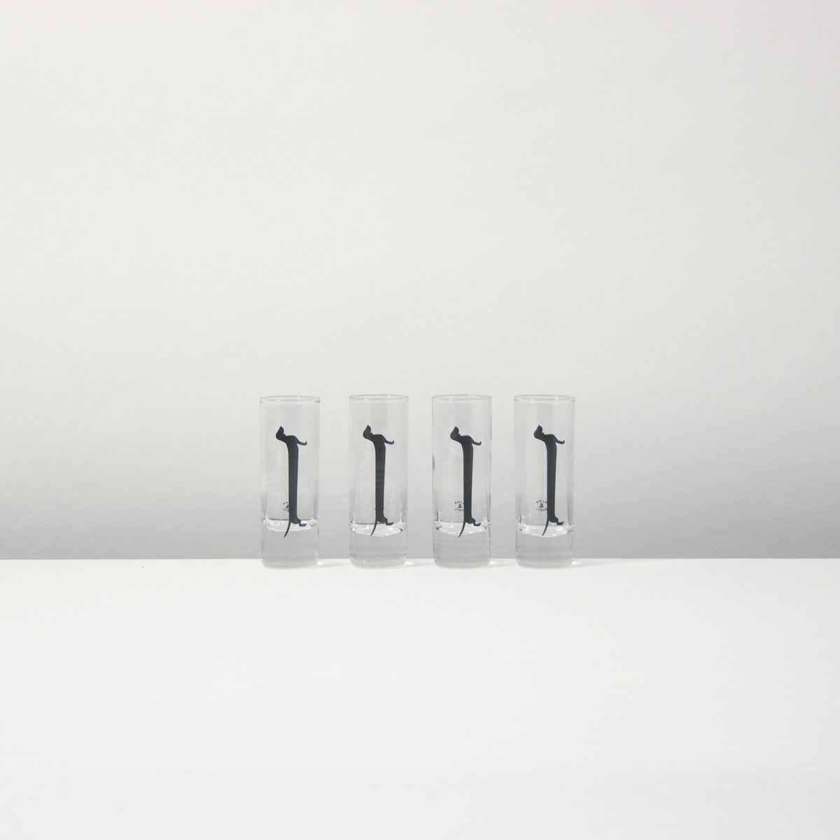 Schnapsgläser Langdackel 4er-Set