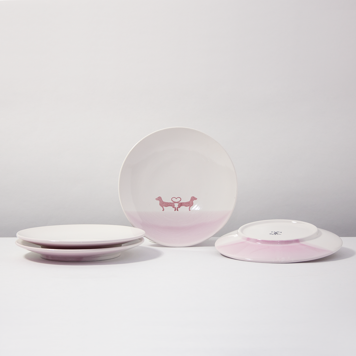 Plate 20 Dachshund Love Rose