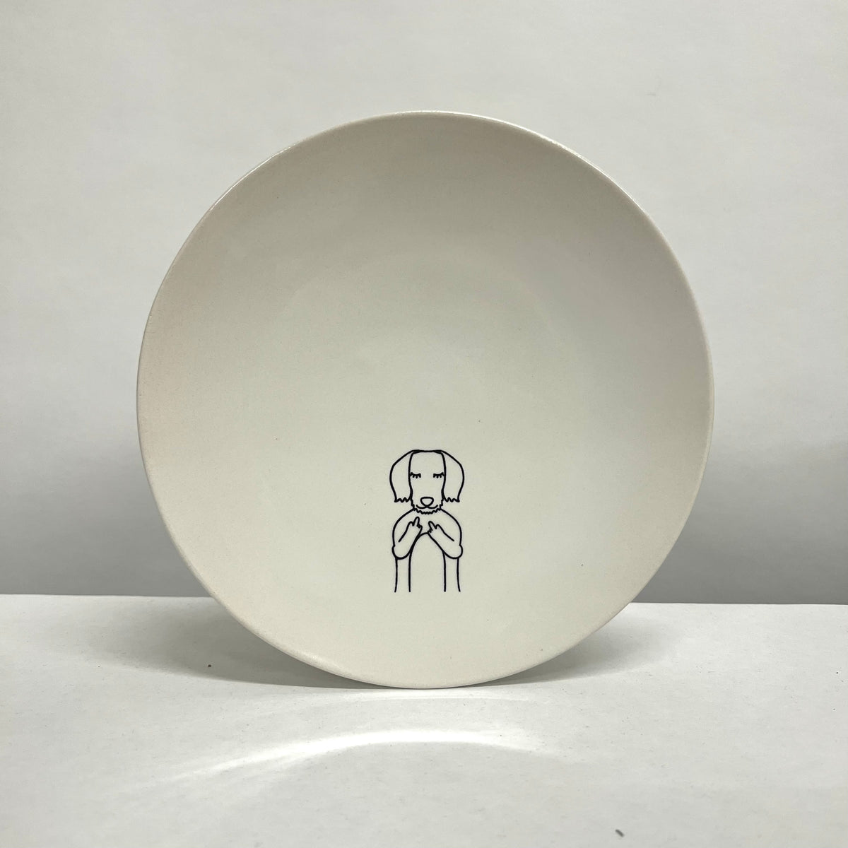 Plate 20 Dachshund Love Rose