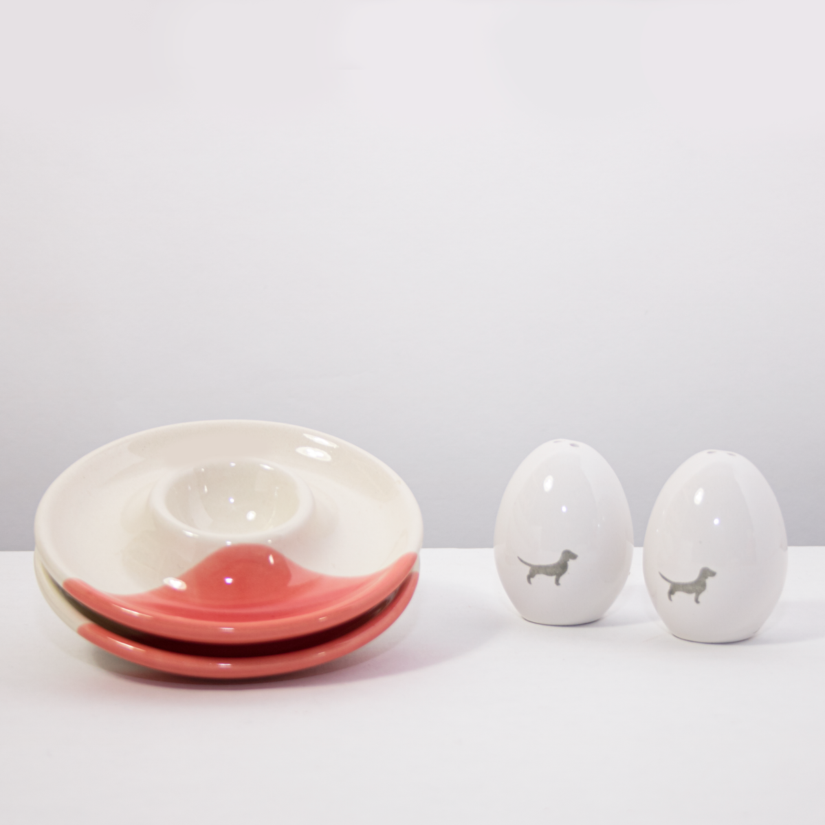 Eierbecher Dackel Peach B-Ware