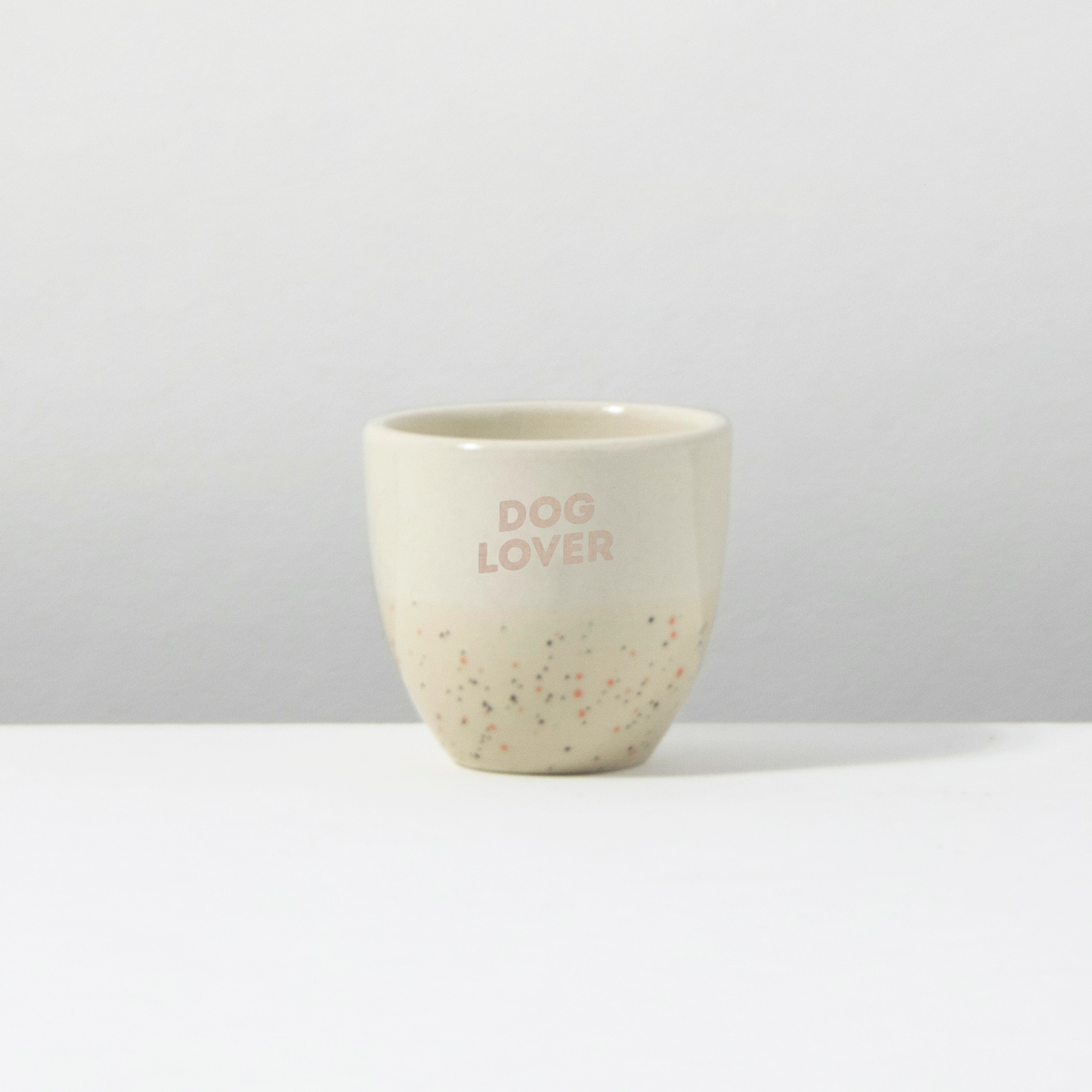 Espressobecher DOG LOVER Sand