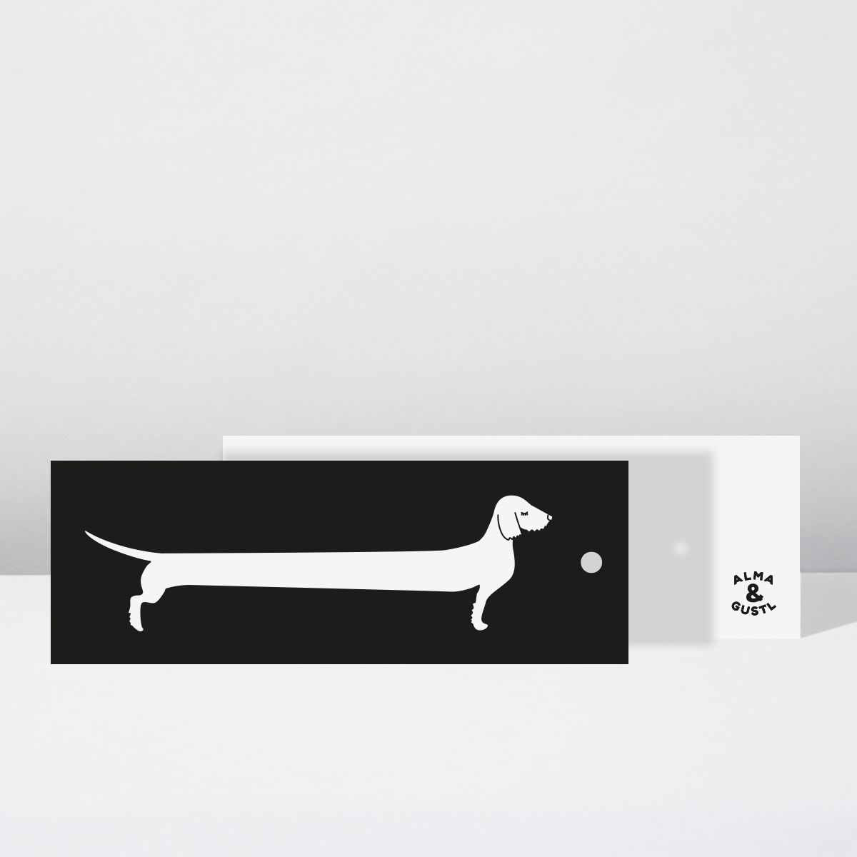 Long dachshund gift tag set of 5
